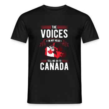 Kanada - Männer T-Shirt - Schwarz - Vorne - AI Model Male 178 light (178cm)
