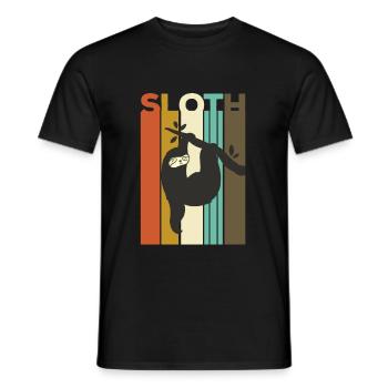 Paresseux - T-shirt homme - noir - Devant - AI Model Male 178 light (178cm)