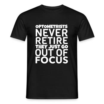 Optiker Optikerin Augenoptikerin Geschenk - Männer T-Shirt - Schwarz - Vorne - AI Model Male 178 light (178cm)