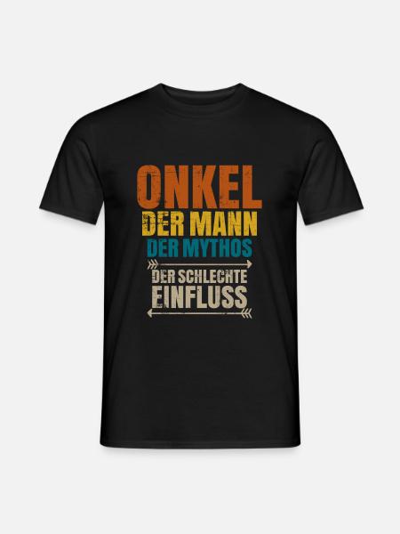Onkel - Männer T-Shirt - Schwarz