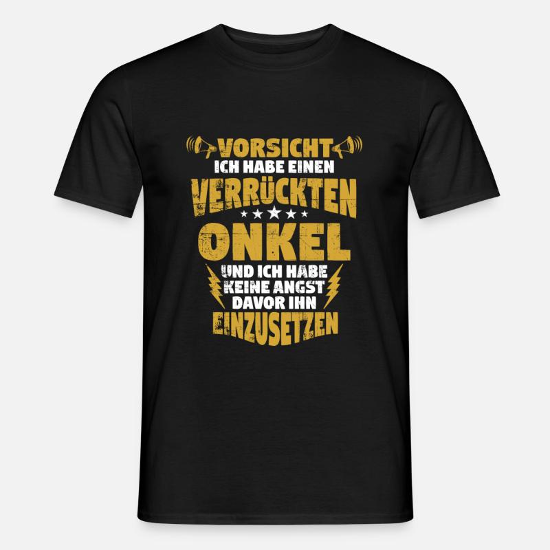 Onkel - Männer T-Shirt - Schwarz