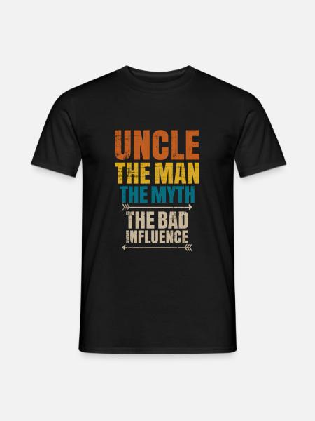 oncle - T-shirt homme - noir