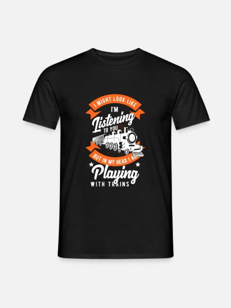 Train trains train modèle - T-shirt homme - noir