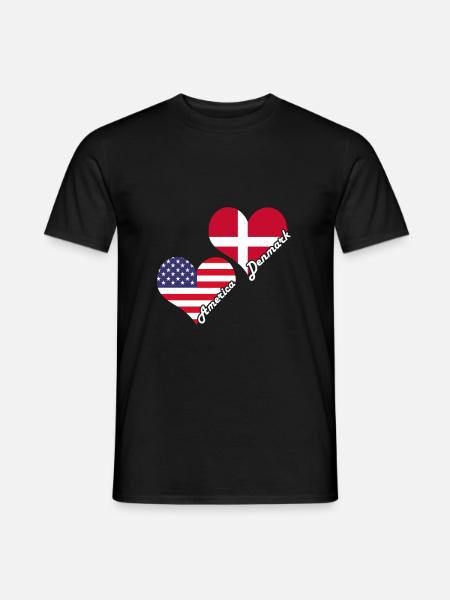 Denemarken VS. - Mænd T-shirt - sort