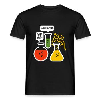 chemistry - Men's T-Shirt - black - Front - AI Model Male 178 light (178cm)