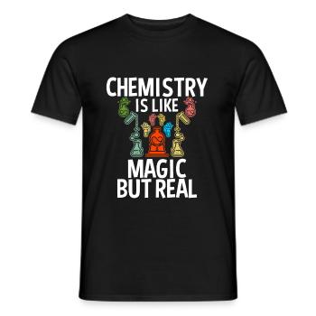 chimie - T-shirt homme - noir - Devant - AI Model Male 178 light (178cm)