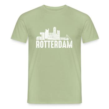 Rotterdam - Men's T-Shirt - sage - Front - AI Model Male 178 light (178cm)