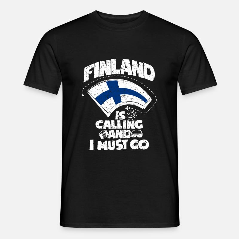 Finnland - Männer T-Shirt - Schwarz