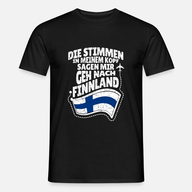 Finnland - Männer T-Shirt - Schwarz
