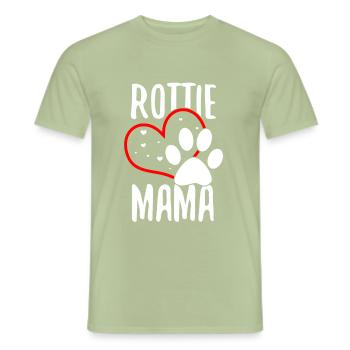 rottweiler - T-shirt homme - vert sauge - Devant - AI Model Male 178 light (178cm)