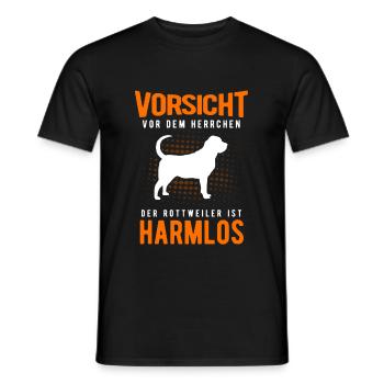 Rottweiler - Männer T-Shirt - Schwarz - Vorne - AI Model Male 178 light (178cm)