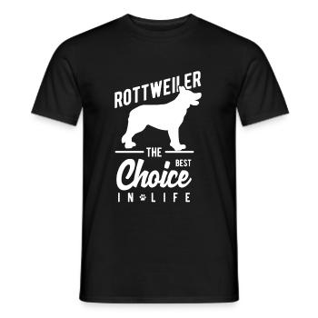 rottweiler - T-shirt homme - noir - Devant - AI Model Male 178 light (178cm)