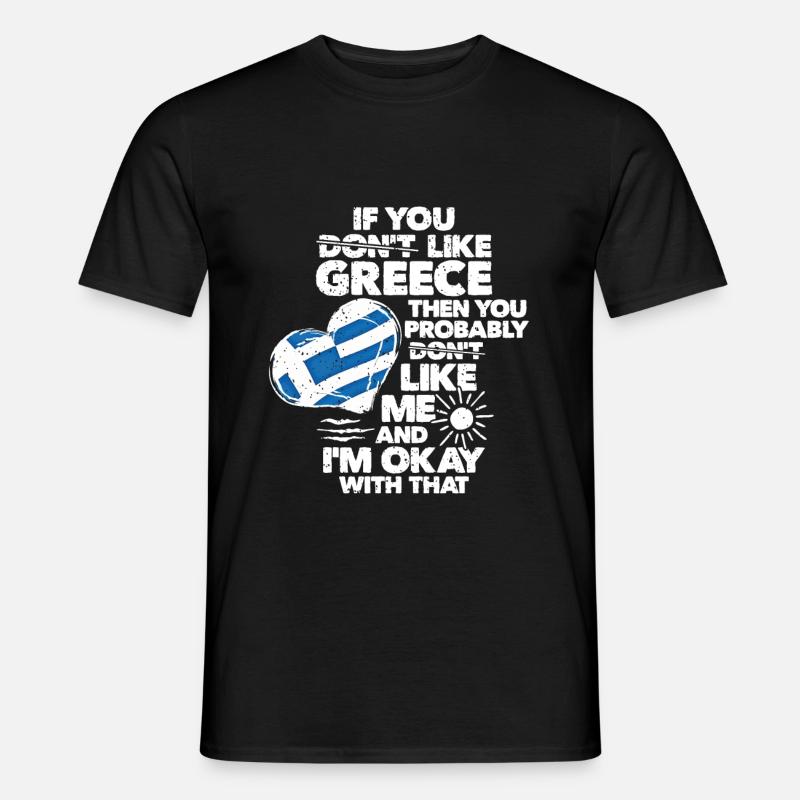 Griechenland - Männer T-Shirt - Schwarz