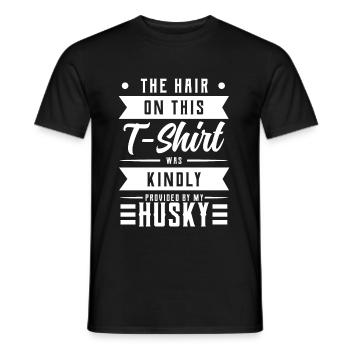 Husky - T-shirt homme - noir - Devant - AI Model Male 178 light (178cm)
