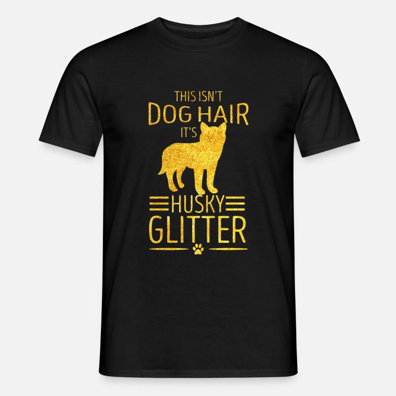 Husky - Männer T-Shirt - Schwarz