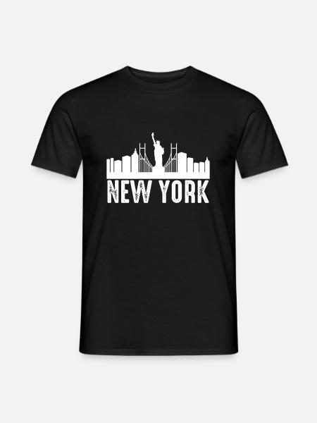 New York - Männer T-Shirt - Schwarz