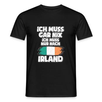Irland - Männer T-Shirt - Schwarz - Vorne - AI Model Male 178 light (178cm)