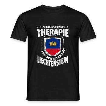 Liechtenstein - Männer T-Shirt - Schwarz - Vorne - AI Model Male 178 light (178cm)