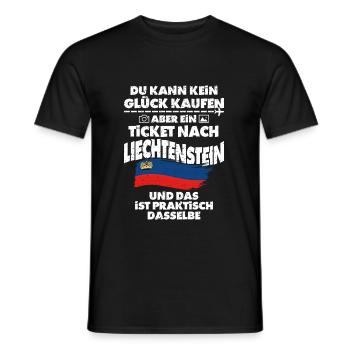 Liechtenstein - Männer T-Shirt - Schwarz - Vorne - AI Model Male 178 light (178cm)