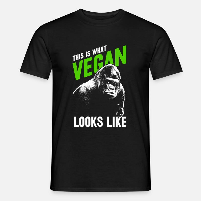 Vegan - Männer T-Shirt - Schwarz
