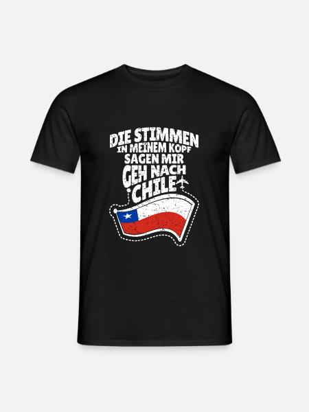 Chile - Männer T-Shirt - Schwarz