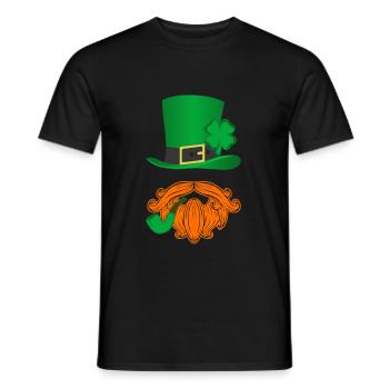 Irland - Männer T-Shirt - Schwarz - Vorne - AI Model Male 178 light (178cm)