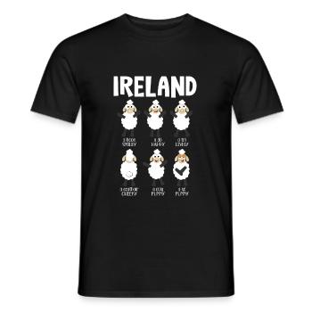 Irland - Männer T-Shirt - Schwarz - Vorne - AI Model Male 178 light (178cm)