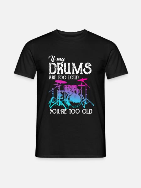 Drums - Men's T-Shirt - black