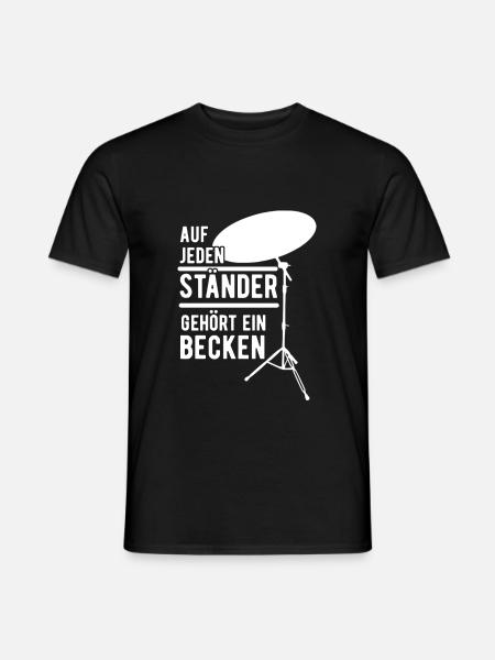 Schlagzeug - Männer T-Shirt - Schwarz
