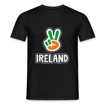 Irlande - T-shirt homme - noir - Devant - AI Model Male 178 light (178cm)