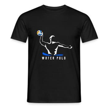 water polo - T-shirt homme - noir - Devant - AI Model Male 178 light (178cm)