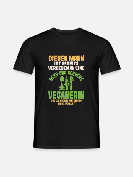 Vegan - Männer T-Shirt - Schwarz