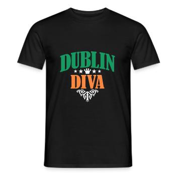 Ireland - Men's T-Shirt - black - Front - AI Model Male 178 light (178cm)