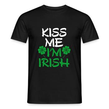 Irland - Männer T-Shirt - Schwarz - Vorne - AI Model Male 178 light (178cm)