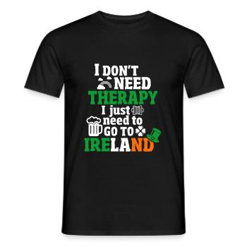 Ireland - Men's T-Shirt - black - Front - AI Model Male 178 light (178cm)