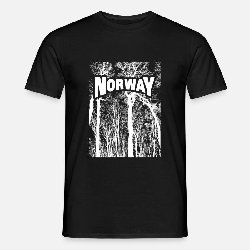 Norwegen - Männer T-Shirt - Schwarz