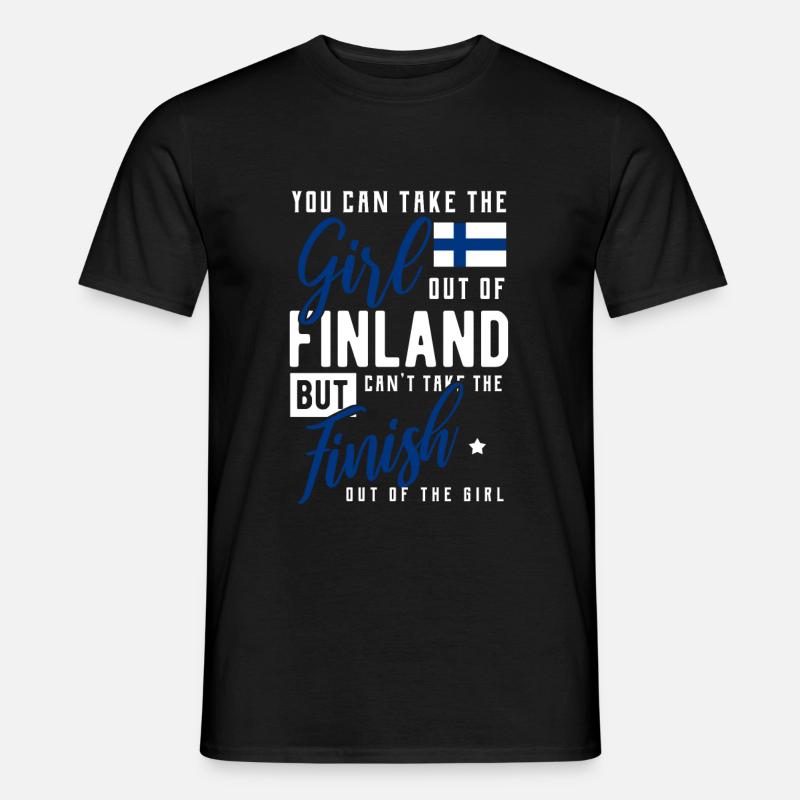 Finnland - Männer T-Shirt - Schwarz