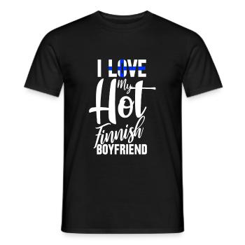 Finland - Men's T-Shirt - black - Front - AI Model Male 178 light (178cm)