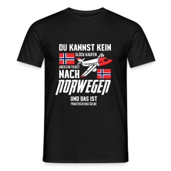 Norwegen - Männer T-Shirt - Schwarz - Vorne - AI Model Male 178 light (178cm)