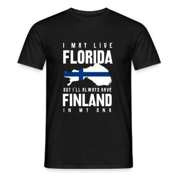 Finlande - T-shirt homme - noir - Devant - AI Model Male 178 light (178cm)