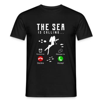 immersione - T-shirt uomo - nero - Fronte - AI Model Male 178 light (178cm)