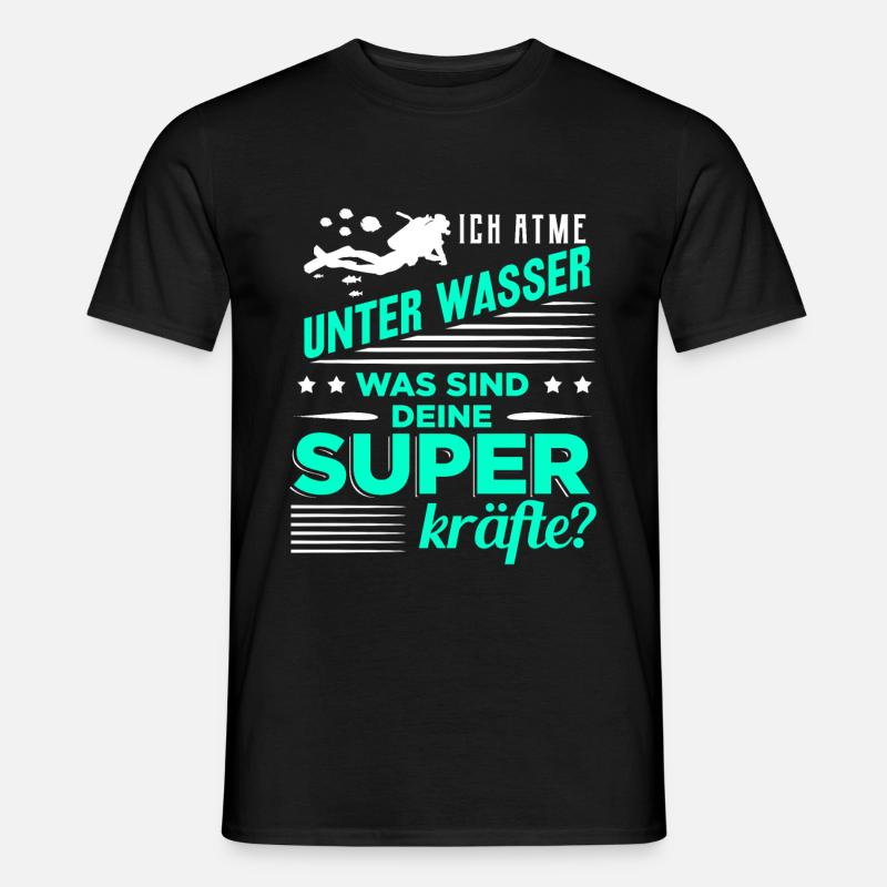 tauchen - Männer T-Shirt - Schwarz
