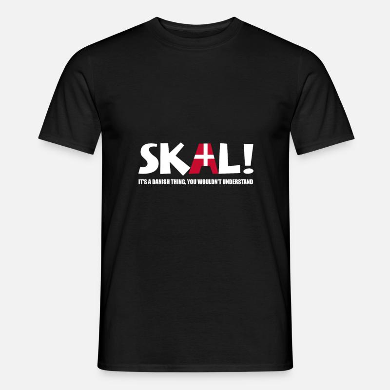 Dänemark - Männer T-Shirt - Schwarz