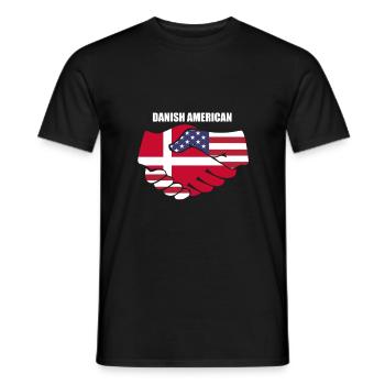 Denmark - Men's T-Shirt - black - Front - AI Model Male 178 light (178cm)