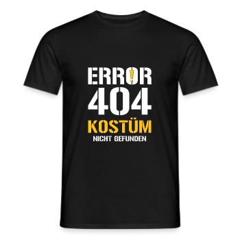 Karneval Fasching Geschenk Verkleiden Kostüm - Männer T-Shirt - Schwarz - Vorne - AI Model Male 178 light (178cm)