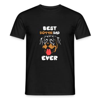 Rottweiler - T-shirt homme - noir - Devant - AI Model Male 178 light (178cm)