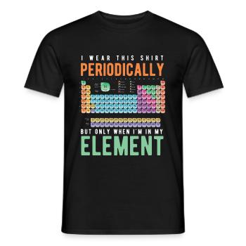 chemistry - Men's T-Shirt - black - Front - AI Model Male 178 light (178cm)