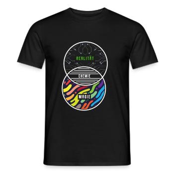 Chemistry chemicals chemistry teacher funny gift - Men's T-Shirt - black - Front - AI Model Male 178 light (178cm)