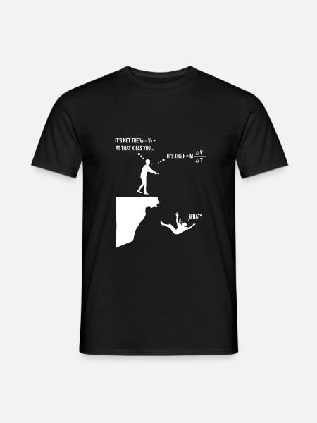 Physik Studium Wissenschaft Physiker Geschenk Lehr - Männer T-Shirt - Schwarz