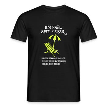 Sylt - Männer T-Shirt - Schwarz - Vorne - AI Model Male 178 light (178cm)
